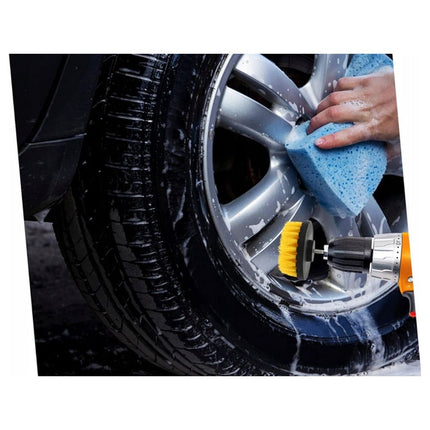 27-Delige Auto Detailing Polijstset Voor Boormachine - Borstelset - Autopoetsset - Velgenborstel - Polijstschijf