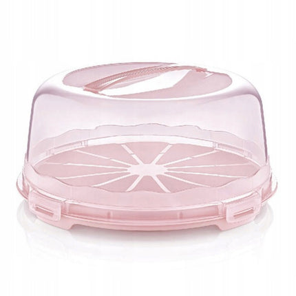 Dunya Lock & Fresh Ronde Taartdoos – Taart Bewaardoos 30 cm – Met Handvat & Vergrendeling – BPA-vrij – Vershouddoos & Snijhulp voor 12 Stukken