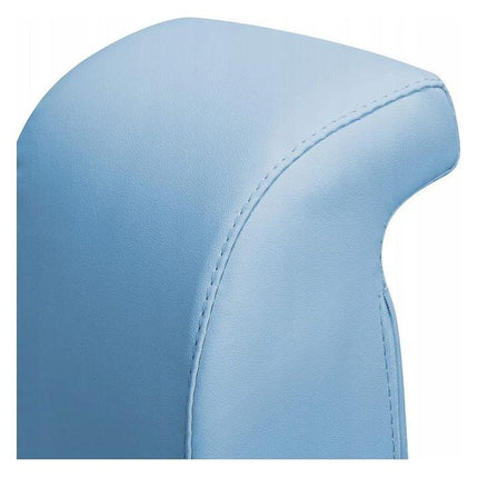 Giovanni Ergonomische Podologie Cosmetische Zadelkruk Met Rugleuning - Kapperskruk Pedicure Schoonheidsspecialist Blauw