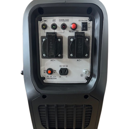 Kraft & Dele KD697 Inverter Generator Benzine Aggregaat 4-Takt met Stroomstabilisatie 2300 - 2500 Watt - 12V en 2x 230V stopcontacten - Stroomgenerator