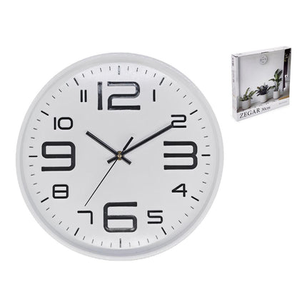 Meyerhoff Analoge Wandklok – Wit 30 cm – Stille Kwarts Klok – Modern Design – Goed Leesbaar – Ideaal als Cadeau