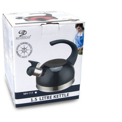 2de kansje MH-116 camping fluitketel metallic oranje RVS 1.5 Liter - ook geschikt voor inductie