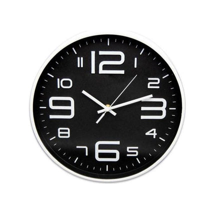 Meyerhoff Analoge Wandklok – Zwart 30 cm – Stille Kwarts Klok – Modern Design – Goed Leesbaar – Ideaal als Cadeau