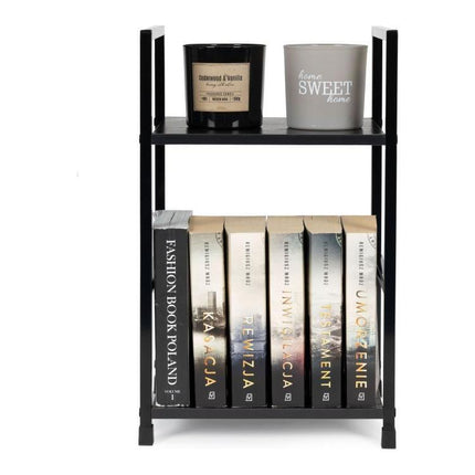 Modern Home industriële loft stijl boekenkast met 2 planken - 48,5 x 29 x 23,5 cm -  Bruin