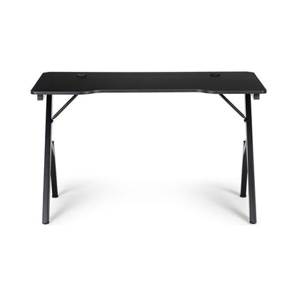 Modern Home gaming desk met RGB LED verlichting - game bureau - 120 x 60 x 73 cm zwart