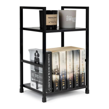 Modern Home industriële loft stijl boekenkast met 2 planken - 48,5 x 29 x 23,5 cm -  Bruin