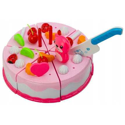 80 delige Delicious fruit cake verjaardagsset snijbare taart met accessoires