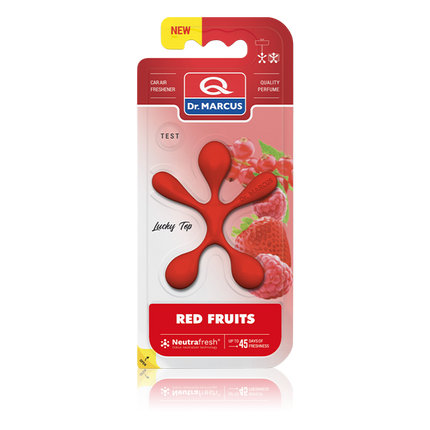 Dr. Marcus Lucky Top Red Fruits Luchtverfrisser - Neutrafresh Technologie - Langdurige Geurverspreiding - Autogeurtje