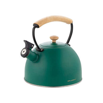 Florina Jungle fluitketel RVS mat groen 2.5 Liter - geschikt voor inductie