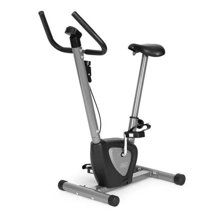 Modern Home Mechanische Hometrainer Fiets Met Verstelbare Weerstand En Computermonitor - Fitnessapparaat- Zwart / grijs