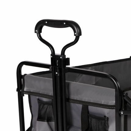 Multistore Bolderkar opvouwbaar 100L en 80kg draagkracht - strandkar - bolderwagen - grijs
