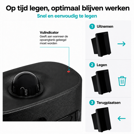 Automatische Kappersstofzuiger 1400W met Sensor – Staande Haarstofzuiger met 2,7L Tank en Krachtige Zuigkracht voor Salon – Gabbiano