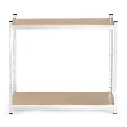 ModernHome Opbergrek 222×110×50 cm – Gegalvaniseerd Staal – 6 Verstelbare Planken – 1050 kg Draagvermogen