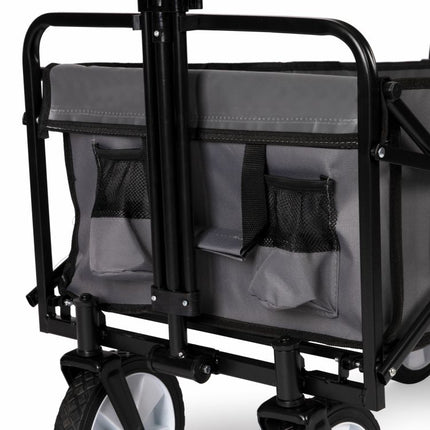 Multistore Bolderkar opvouwbaar 100L en 80kg draagkracht - strandkar - bolderwagen - grijs