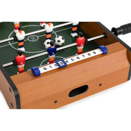 Houten Mini Tafelvoetbalspel Voor Kinderen - Tafelvoetbal Spel - Voetbal Tafel - Mini Voetbaltafel - Kleine Voetbal Tafel - 50,5 x 30,5 x 9,5 cm