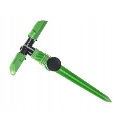 DIVODV Tuinsproeier met Grondpen 360° – Gazonsproeier tot 18 m² – Automatische Sprinkler met 3 Sproeiarmen