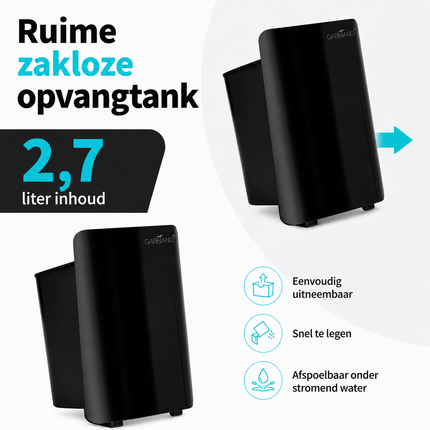 Automatische Kappersstofzuiger 1400W met Sensor – Staande Haarstofzuiger met 2,7L Tank en Krachtige Zuigkracht voor Salon – Gabbiano