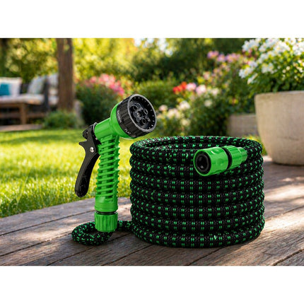 Flexibele Tuinslang 30 Meter – Uitschuifbare Tuinslang Met Sproeipistool – Tuinslang Met Kraanadapter – Waterslang Voor Tuin, Terras en Auto