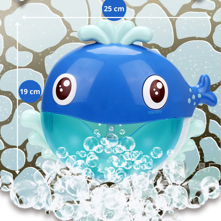 Trendmix Bubble Whale Bad Speelgoed – Muzikale Walvis met Zeepbellen en 12 Liedjes – Bubbels Bad Speeltje Baby & Peuter – Blauw