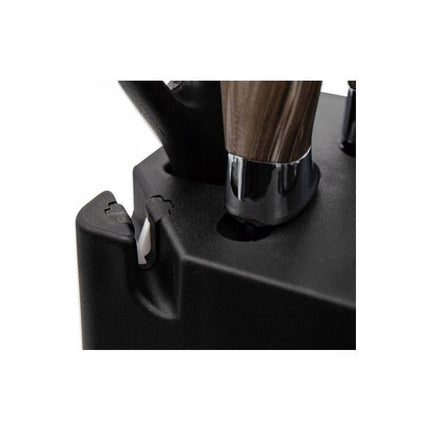 Meyerhoff 7-Delige RVS Keukenmessen Set met Messenblok – Messen in Blokset met Schaar – Modern Design – Luxe Cadeau voor Kookliefhebbers – MH-6002B-7