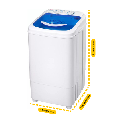 Brock Camping Wasmachine 6.8 kg – L Formaat – Zonder Centrifuge – Lichtgewicht, Stil & Energiezuinig – Voor Caravan, Camper & Kleine Ruimtes