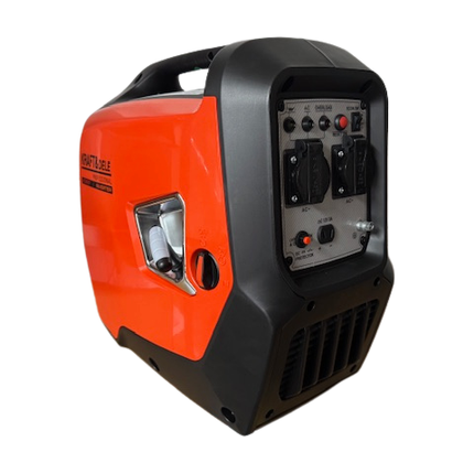 Kraft & Dele KD697 Inverter Generator Benzine Aggregaat 4-Takt met Stroomstabilisatie 2300 - 2500 Watt - 12V en 2x 230V stopcontacten - Stroomgenerator