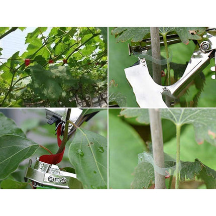 Plantenbindmachine – Plantentang voor Tomaten, Klimplanten en Wijnranken – Inclusief Tape en Nietjes – Tuintapener