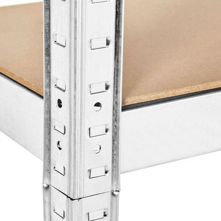 ModernHome Opbergrek 222×110×50 cm – Gegalvaniseerd Staal – 6 Verstelbare Planken – 1050 kg Draagvermogen