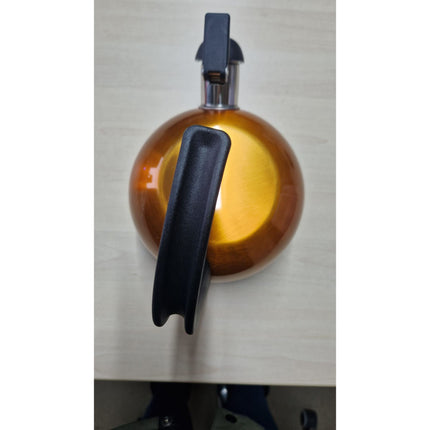 2de kansje MH-116 camping fluitketel metallic oranje RVS 1.5 Liter - ook geschikt voor inductie