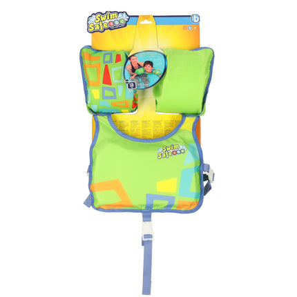 Bestway Zwemvest met Zwemmouwen Groen 3-6 Jaar (19-30 kg) – Schuimvest met Kapok – Veilig Leren Zwemmen