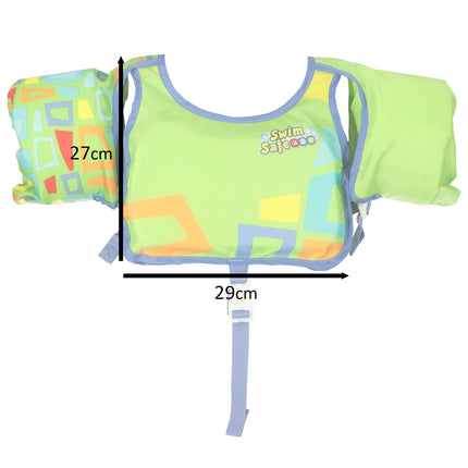Bestway Zwemvest met Zwemmouwen Groen 3-6 Jaar (19-30 kg) – Schuimvest met Kapok – Veilig Leren Zwemmen