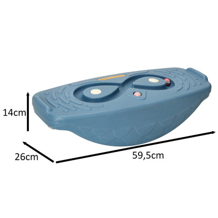 Balanceerbord met Doolhof en Ballen voor Kinderen - Balance Board Schommelbalk - Balanstrainer Kinderen - Maximaal 90 kg Belasting - 59,5 cm x 26 cm x 14 cm Marineblauw