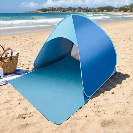 Pop-up Strandtent met UV 50 Bescherming – Zelfopzettende Strandtent – Waterafstotend – Inclusief Draagtas en Haringen