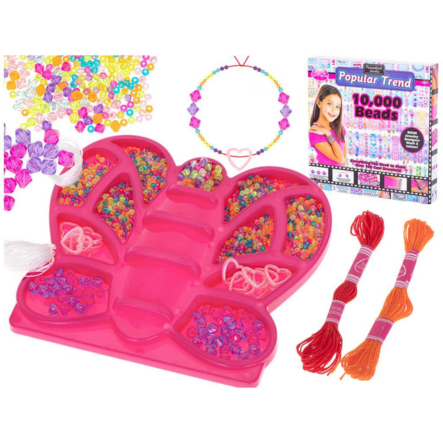 10.000-delige kralen set voor kinderen - Voor het maken van armbanden en kettingen - Sieraden maken