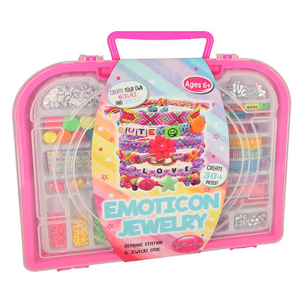 Sieraden set Emoticon voor kinderen - Voor het maken van armbanden en kettingen