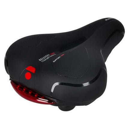 Comfortabel Fietszadel – Breed Zadel met Schuim & LED Achterlicht