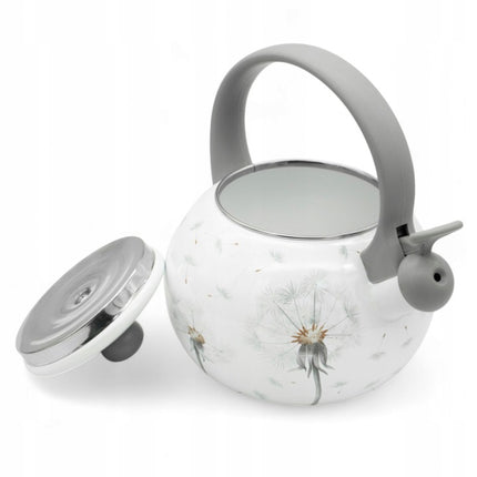 Meyerhoff Fluitketel 2,2 Liter – Emaille Waterketel Inductie – Paardenbloem