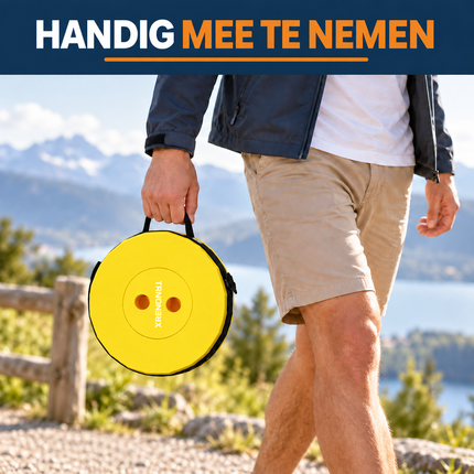 Trendmix Opvouwbare Kruk Verstelbaar & Lichtgewicht – Regenboog Telescopische Kruk Voor Festival, Concert, Camping & Reizen