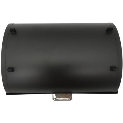 Meyerhoff Broodtrommel Antraciet – Met Roldeksel & Diamantpatroon – 39 cm – Gepoedercoat Staal – Voor Vers Brood, Gebak & Broodjes