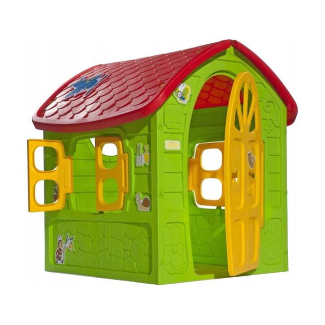 My First Playhouse Kinder Speelhuisje voor Binnen en buiten - Groen - 120 x 113 x 111 cm