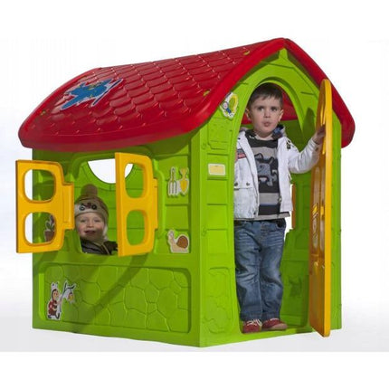 My First Playhouse Kinder Speelhuisje voor Binnen en buiten - Groen - 120 x 113 x 111 cm