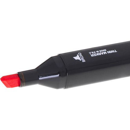 Dubbelzijdige alcoholmarkers in etui 168 stuks