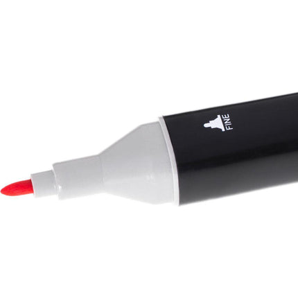 Dubbelzijdige alcoholmarkers in etui 168 stuks
