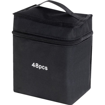 Dubbelzijdige alcoholmarkers in etui 48 stuks - Dual tip markers