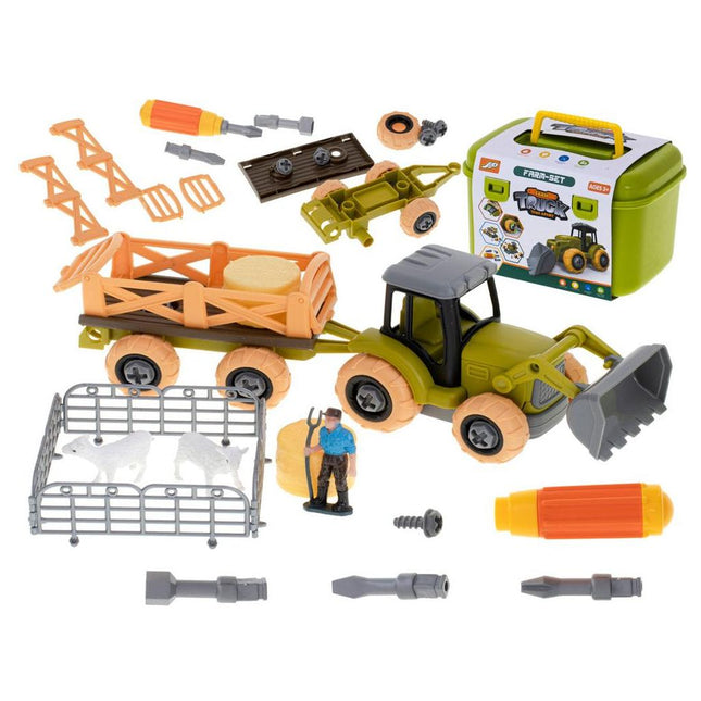 DIY speelgoed mini landbouwtractor set - Farm set