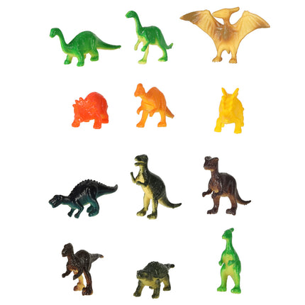 48 Delige Mini Dinosaurus Speelset - Zeedieren Boerderij Dierentuin Speelgoed - Dinofiguren