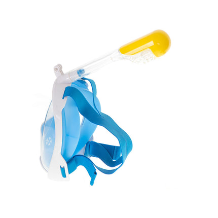Snorkelmasker Volledig Gezicht S/M – Opvouwbaar – Anti Fog – Dry Top – 180° Panoramisch Zicht – Full Face Snorkelmasker Blauw – Met GoPro Houder