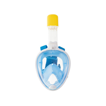 Snorkelmasker Volledig Gezicht L/XL – Opvouwbaar – Anti Fog – Dry Top – 180° Panoramisch Zicht – Full Face Snorkelmasker Blauw – Met GoPro Houder