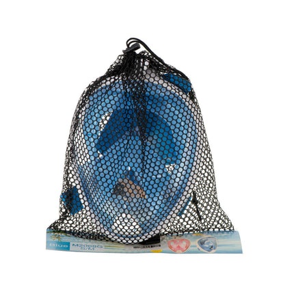Snorkelmasker Volledig Gezicht L/XL – Opvouwbaar – Anti Fog – Dry Top – 180° Panoramisch Zicht – Full Face Snorkelmasker Blauw – Met GoPro Houder