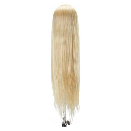 Gabbiano Oefenhoofd Kapper - 60 cm Haarlengte - Synthetisch Haar - Kappersopleiding - Blond